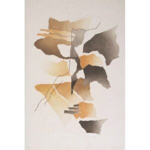 Earth-toned torn-paper abstract composition