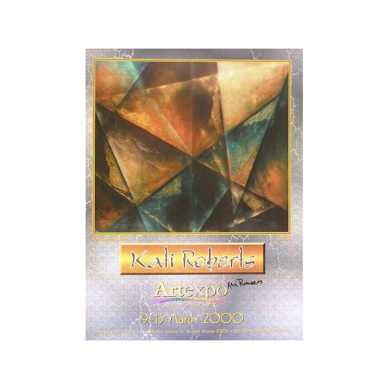 Abstract geometric shapes in warm tones on a textured surface.