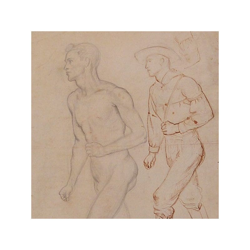Study for mural, westward expansion