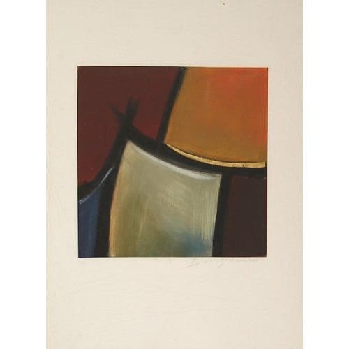 An Abstract Painting in Three Colors