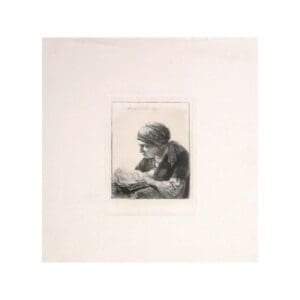 A woman reading
